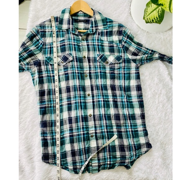 Theory Plaid Button Down - Picture 10 of 11